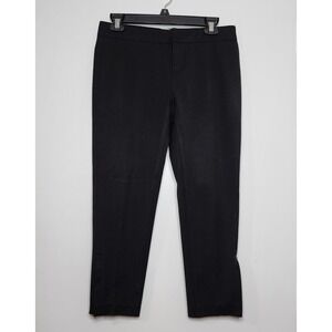 Vintage! ECRU‎ Size 0 Black Backseam Cropped Ankle Pants w/ Hidden Ankle Zippers